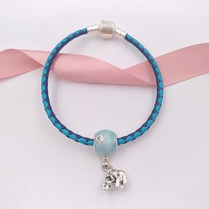 Halloween Sieraden Makers Kit Olifant Blauwe Ballon Charms Pandora 925 Silver Armband Voor Vrouwen Mannen Ketting Spacer Bead Necklacemother van de Bruid Geschenken 797239NL169