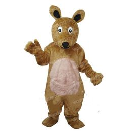 Costume de mascotte de kangourou d'Halloween Costume de personnage de dessin animé de haute qualité Costume unisexe adulte tenue de carnaval de Noël déguisement