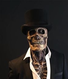 Halloween Látex Horror Mask Decoración de la fiesta de la fiesta Skelet Model of Medicine Skeleton Decoración gótica 2207056753942