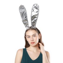 Halloween Leather Bunny Girl Haarband Party Maskers Bunny Nachtclub Leuke Oren Hoofdband Verjaardag Prestaties Accessoires Hoofdtooi Feestelijke Benodigdheden