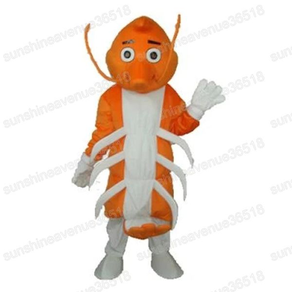 Costume de mascotte de homard d'Halloween Simulation personnage à thème animal carnaval taille adulte robe de fête d'anniversaire de noël