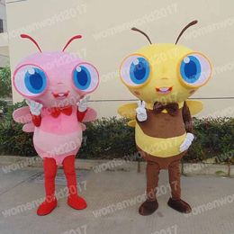Halloween Lovely Bee Mascot Costume Simulation Catoon karakter Outfits Pak