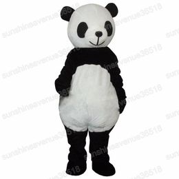 Halloween Lovely Panda Mascot Costume Animal Charac à thème Carnival Taille adulte Fursuit de Noël Robe de fête