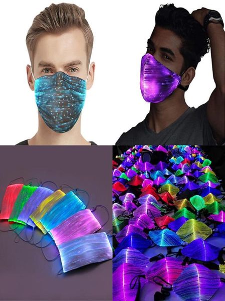 Masque lumineux d'Halloween avec filtre PM25 7 couleurs Masques lumineux LED pour fête de Noël Festival Mascarade Rave Mask5745876