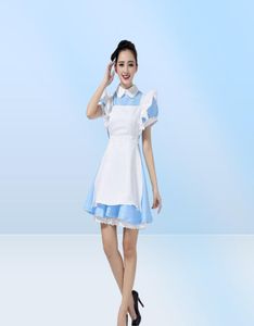 Halloween Maid Costumes Womens Adulte Alice in Wonderland Costume Suit Maids Lolita Fancy Dishy Cosplay Costume For Women Girl Y0829055539