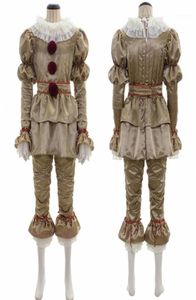 Halloween masker doek cosplay film het pennywise masker steven king039s latex hoofdstuk twee kostuum clown kostuums volwassen kinderen18485970