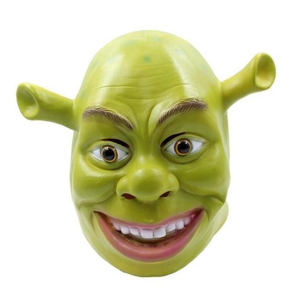 Masque d'Halloween Décoration de cosplay Masques Shrek Carnaval de vacances Fête intéressante de haute qualité Jouet en latex Prop Cadeau d'Halloween 200929237f