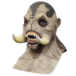 Halloween Mask Fangs Red Orc Gray Orc Devils Horror Mask Headdear Holiday Party Mask Mascara Japonesa