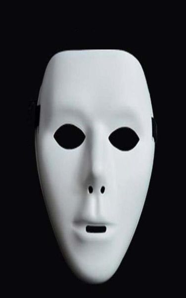 Masque d'Halloween Mode Cosplay Party Adulte Masques Complets Masque Grimace Blanc Masques de Danse Fantôme de Rue Masques de Danseur Masque Hiphop V3804202