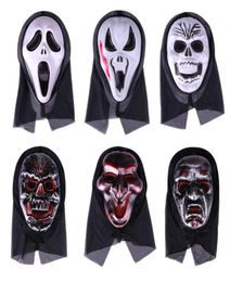 Halloween Mask Horror Haloween Masquerade Party Screaming Ghost Mask Decor Witch Bat Happy Halloween Party décor 2021 Q08064888145