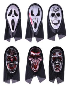 Máscara de Halloween Horror Haloween Masquerade Party Gritando Máscara Fantasma Decoração Bruxa Morcego Feliz Halloween Party Decor 2021 Q08069667254