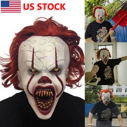 Halloween Masker Latex Cosplay Eng Kostuum Joker horror Clown Cosplay Masker