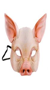 Halloween Mask Pig Forme exquise Face Cover Realist Eva Party For Gifts Children3077598