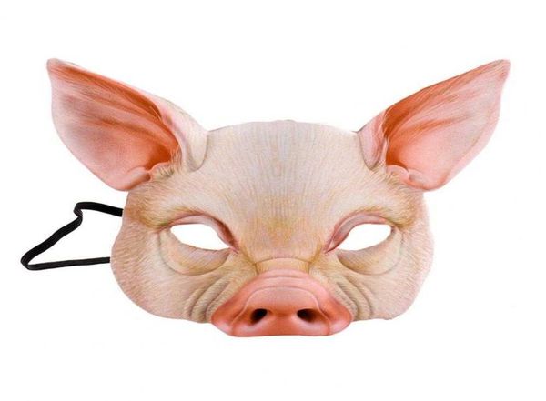 Halloween Mask Pig Forme exquise Face Cover Realist Eva Party For Gifts Children6302932