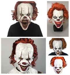 Halloween Masker Siliconen Film Stephen King039s Joker Masker Pennywise Volgelaatsmaskers Horror Masker Clown Cosplay Party MasksT2I5153303385