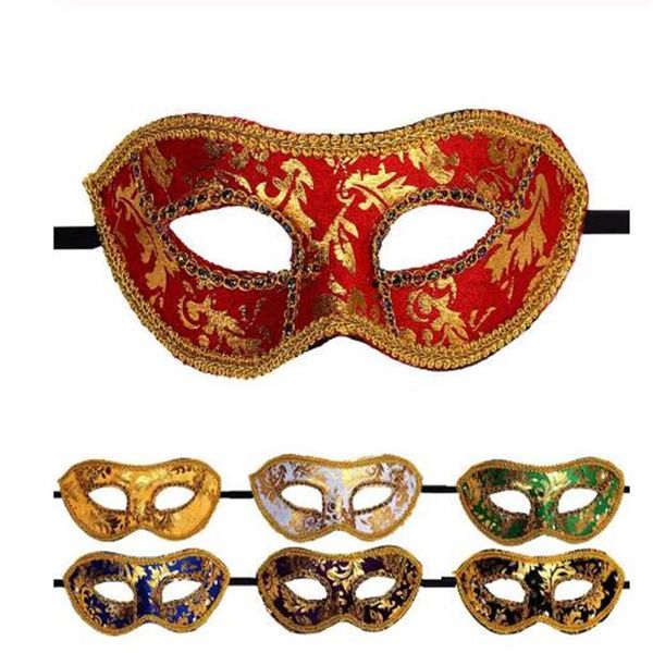 Halloween Mask Venetian Masquerade Masques Halloween Masque effrayant Mascara Halloween Femme Masque de mariage Kamin Party Drop2665