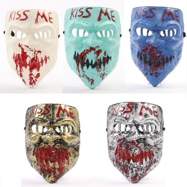 Máscaras de Halloween Kiss Me Máscara Cosplay Fiesta de Halloween Cosplay Horror Elección Año Máscara facial Fiesta de Halloween Prop Juguetes