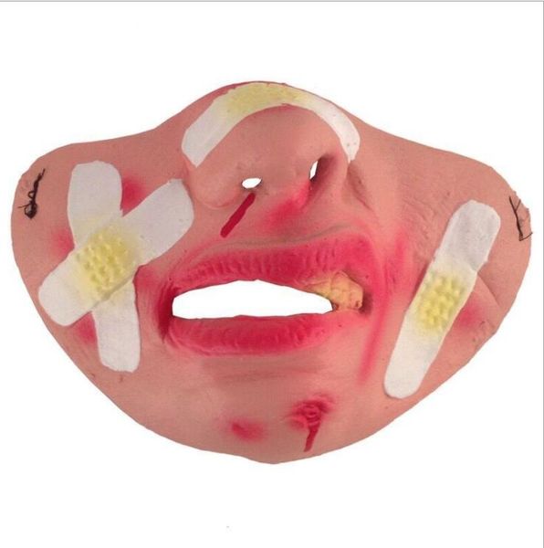 Masques d'Halloween Latex enfants masques pour le visage barre de danse amusant masque à lèvres rouge sucette demi-masques mamelon masque parti prop masque