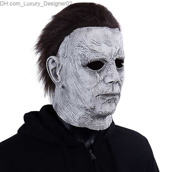 Halloween Michael Myers Killer Masque Cosplay Horreur Sanglante Masques En Latex Casque Carnaval Mascarade Costume Accessoires Q230825