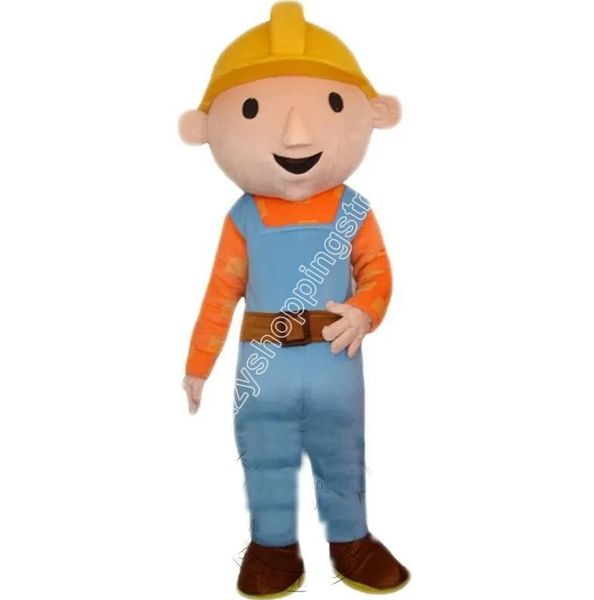 Costume de mascotte de mineur d'Halloween, tenue de personnage de dessin animé, costume de noël, taille adulte, fête d'anniversaire, tenue d'extérieur, accessoires publicitaires