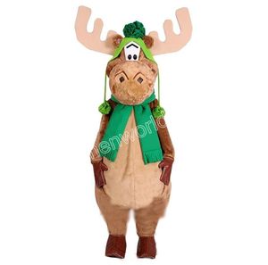 Halloween Mini Moose Mascotte Kostuum Cartoon Karakter Outfits Pak Volwassenen Grootte Outfit Verjaardag Kerstmis Carnaval Fancy Dress Voor Mannen Vrouwen