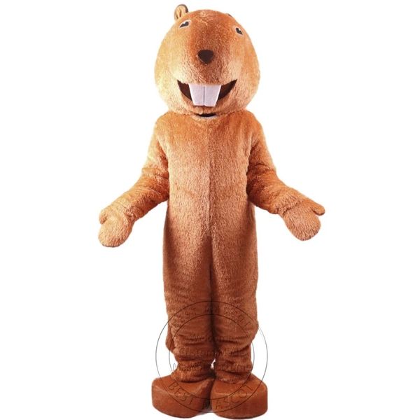 Halloween nouveau costume de mascotte légère de castor adulte pour la mascotte de personnage de dessin animé de fête vente livraison gratuite personnalisation de support