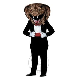 Costume de mascotte de serpent Cobra pour homme adulte, nouveau costume d'Halloween pour personnage de dessin animé de fête, vente gratuite, personnalisation du support, livraison gratuite