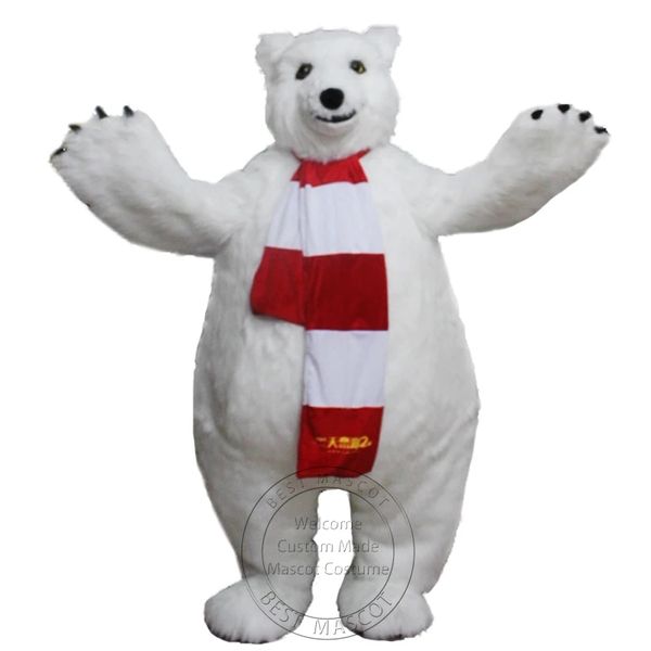 Halloween nouveau costume de mascotte d'ours polaire adulte pour la fête personnage de dessin animé mascotte vente livraison gratuite support personnalisation