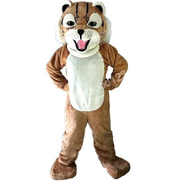 Halloween nouvelle entreprise personnalisé adulte tigre chat sauvage mascotte Costumes dessin animé Halloween mascotte pour adultes