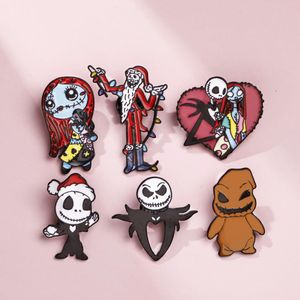 halloween nacht kerst Kerstman emaille pins Leuke Anime Films Games Harde Emaille Pins Verzamel Cartoon Broche Rugzak Hoed Zak Kraag Revers Badges