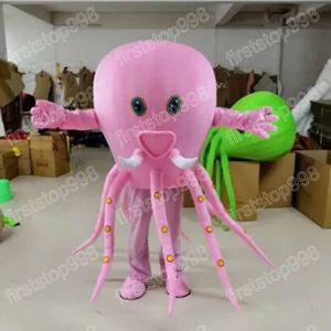 Halloween Octopus Mascot Costume Cartoon Anime Thème personnage Unisexe Adults Taille Advertising Access