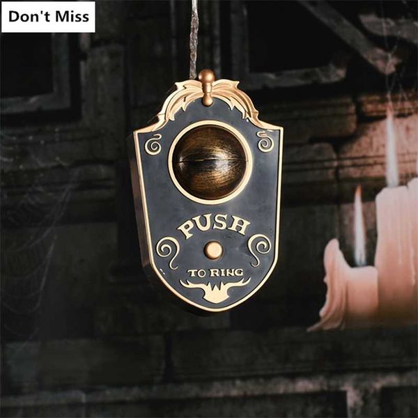 Halloween One-eyed Doorbell Décoration Ghost's Day Glowing Hanging Piece Porte entière Hanging Plastic Doorbell Eyeball 211109