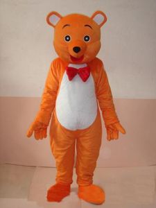 Disfraz de mascota de oso naranja de Halloween Personaje de tema de anime de dibujos animados de alta calidad Carnaval Unisex Adultos Traje Vestido de fiesta de cumpleaños de Navidad