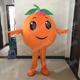 Halloween oranje fruit mascotte kostuum cartoon anime thema karakter unisex volwassenen grootte kerstfeest buitenreclame outfit pak