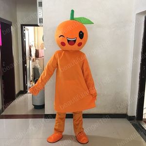 Costume de mascotte de poulpe de fruits orange d'Halloween de haute qualité personnaliser le personnage de thème d'anime en peluche de dessin animé taille adulte robe de fantaisie de carnaval de Noël