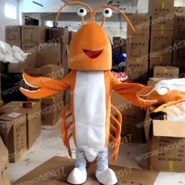 Halloween Orange homard mascotte Costume Simulation personnage de dessin animé tenues costume adultes taille tenue unisexe anniversaire noël carnaval déguisements