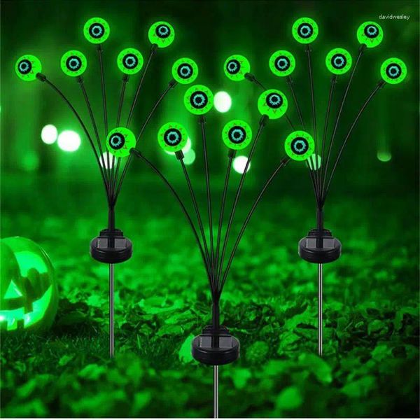 Halloween Outdoor Solar Powered Lights Oey Ground Lights LED Green Lawn Imperproof Party Garden Yard décor