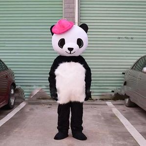 Costume de mascotte de Panda d'halloween, robe fantaisie de carnaval, thème de dessin animé, pour hommes et femmes, robe de Festival