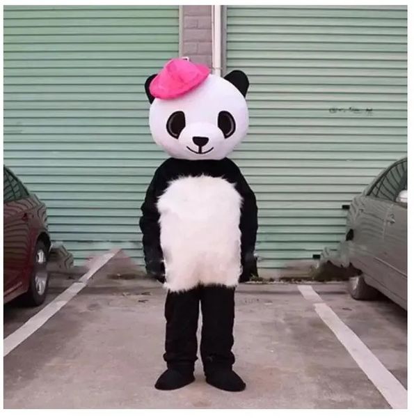 halloween panda en peluche mascotte costumes personnage de dessin animé costume costume de noël en plein air tenue de fête taille adulte vêtements de publicité promotionnelle