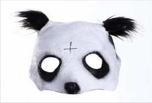 Halloween Party Cosplay Panda Face Head Mask Cro Panda Mask Newly Style Party Fancy Dress Novely Latex Cool Mask4698974