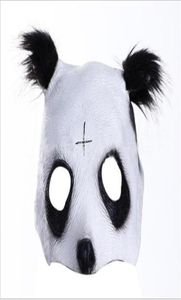 Halloween Party Cosplay Panda Face Head Mask Cro Panda Mask Newly Style Party Fancy Dress Novely Latex Cool Mask2963477
