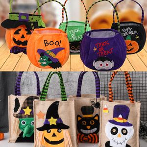 Bolso de mano redondo con capucha de bruja para decoración de fiesta de Halloween, Festival de fantasmas de vampiros, regalo de dulces para niños, bolsos tipo Animal, bolsa de calabaza