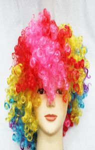Fête d'Halloween habillé couleur perruque clown perruque fans perruque cheveux bulle explosion 4882990