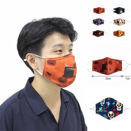 Halloween-partij stro drinkmasker PM2.5 vervuiling mist katoen mond stro masker man vrouw herbruikbaar gezicht mond masker