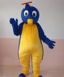 Halloween Penguin Blue Mascot Costume volwassen stripfiguur Karakter Outfit Aantrekkelijke pak Plan Verjaardag