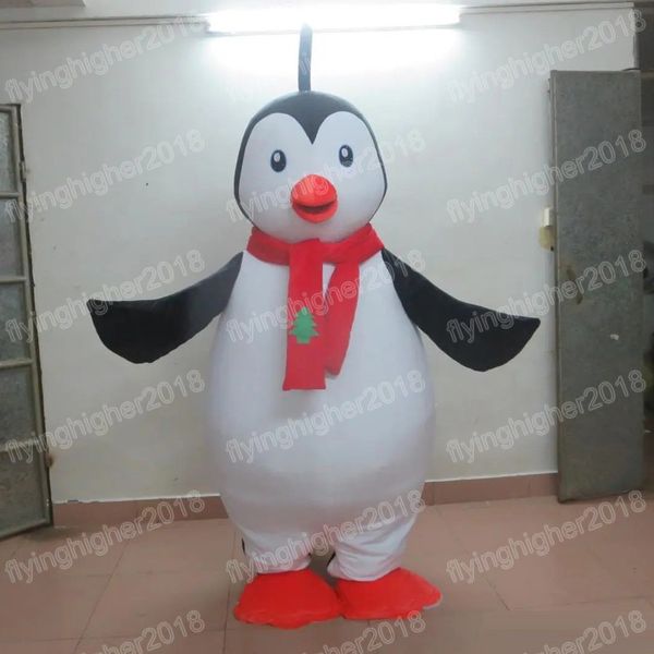 Costume de mascotte de pingouin d'Halloween Taille adulte Personnage de thème animé de dessin animé Carnaval Robe unisexe Robe de soirée de performance fantaisie de Noël