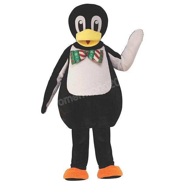 Disfraz de mascota de pingüino de Halloween de alta calidad, personaje temático de dibujos animados personalizado, traje de adultos Unisex, vestido de fiesta elegante de Navidad