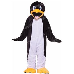 Halloween Penguin Mascot Costuums Catoon Character Outfit Pak Kerstmas Outdoor Party Outfit Adult Grootte Promotionele advertentiekleding