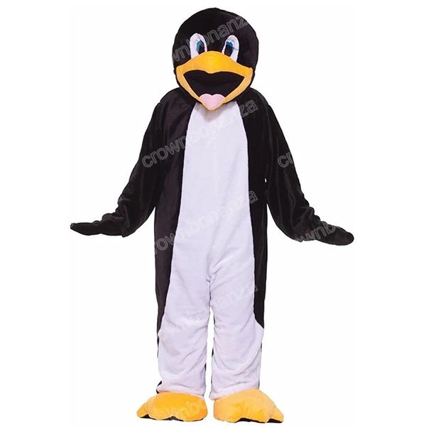 Costumes de mascotte de pingouin d'Halloween, tenue de personnage de dessin animé, tenue de fête en plein air, taille adulte, vêtements publicitaires promotionnels