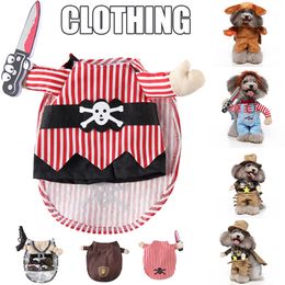 Halloween Pet Costume Funny Cosplay Cat Vêtements Cat Small Medium Breeds Chog Role Play Play Xqmg Cat Costumes Cat fournit Pet Pet